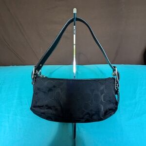 Coach Black Signature Shoulder Bag
